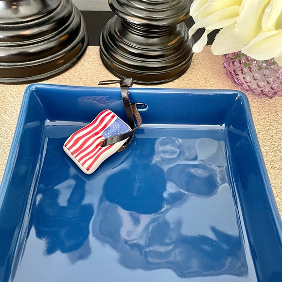 NWT Rae Dunn LET FREEDOM RING 🇺🇸Ceramic Napkin Holder - Picture 8 of 9